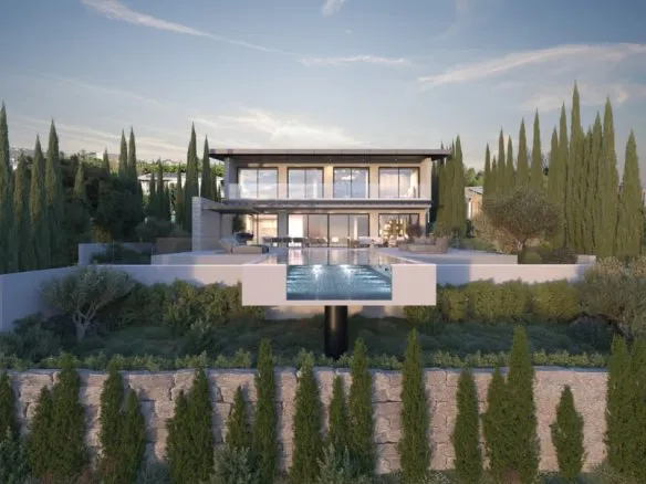 Grand 5-Bedroom Frontline Villa with Infinity Pool and Sea Views in Aphrodite Hills