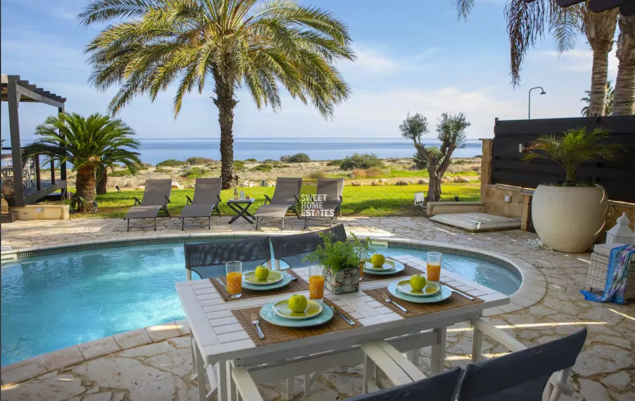 Elegant Coastal Seafront Villa in Protaras